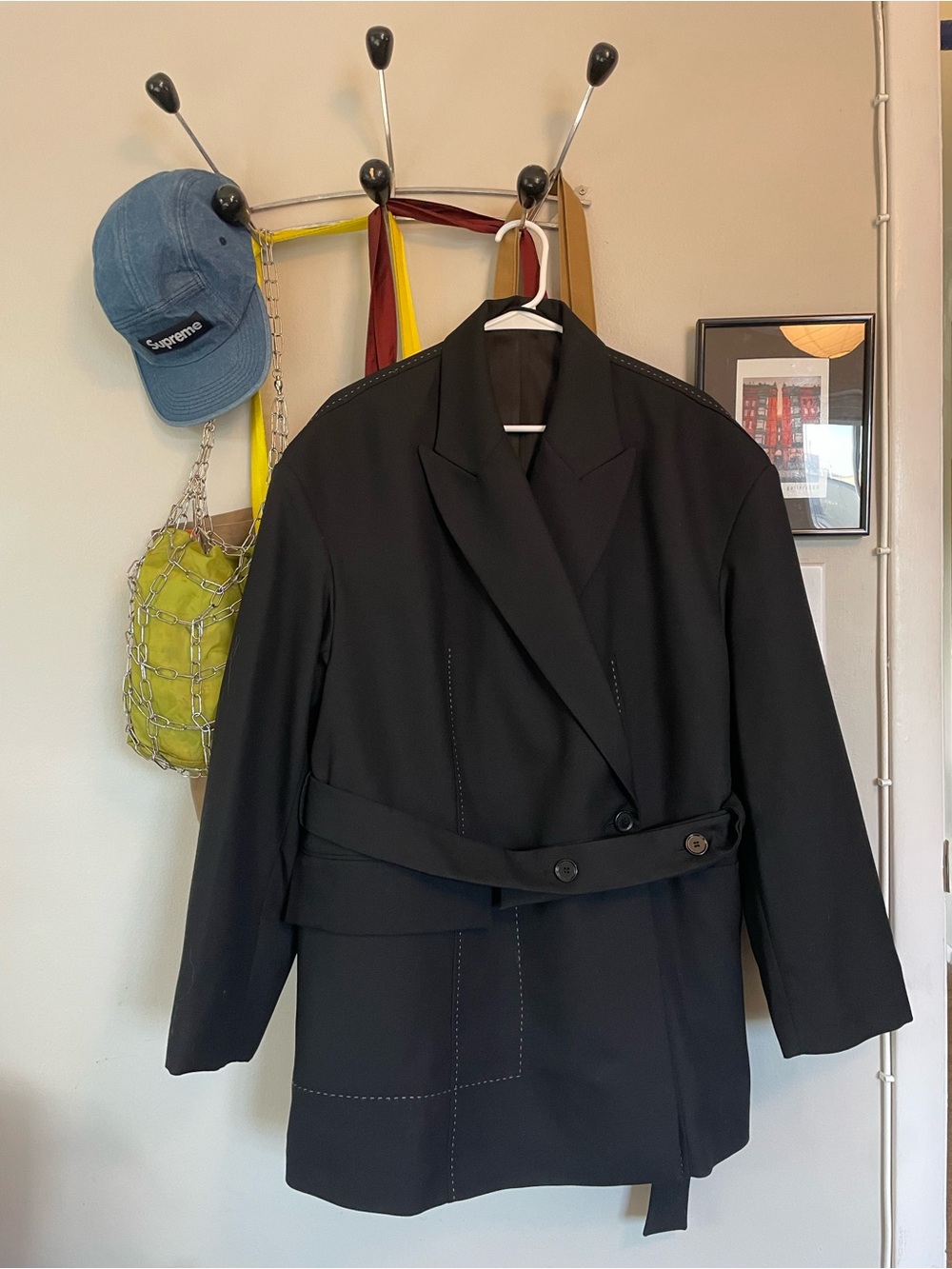& Other Stories Belted Wool Blazer, NWOT